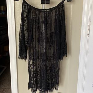NWOT “Black Lace Swimsuit Coverup”
